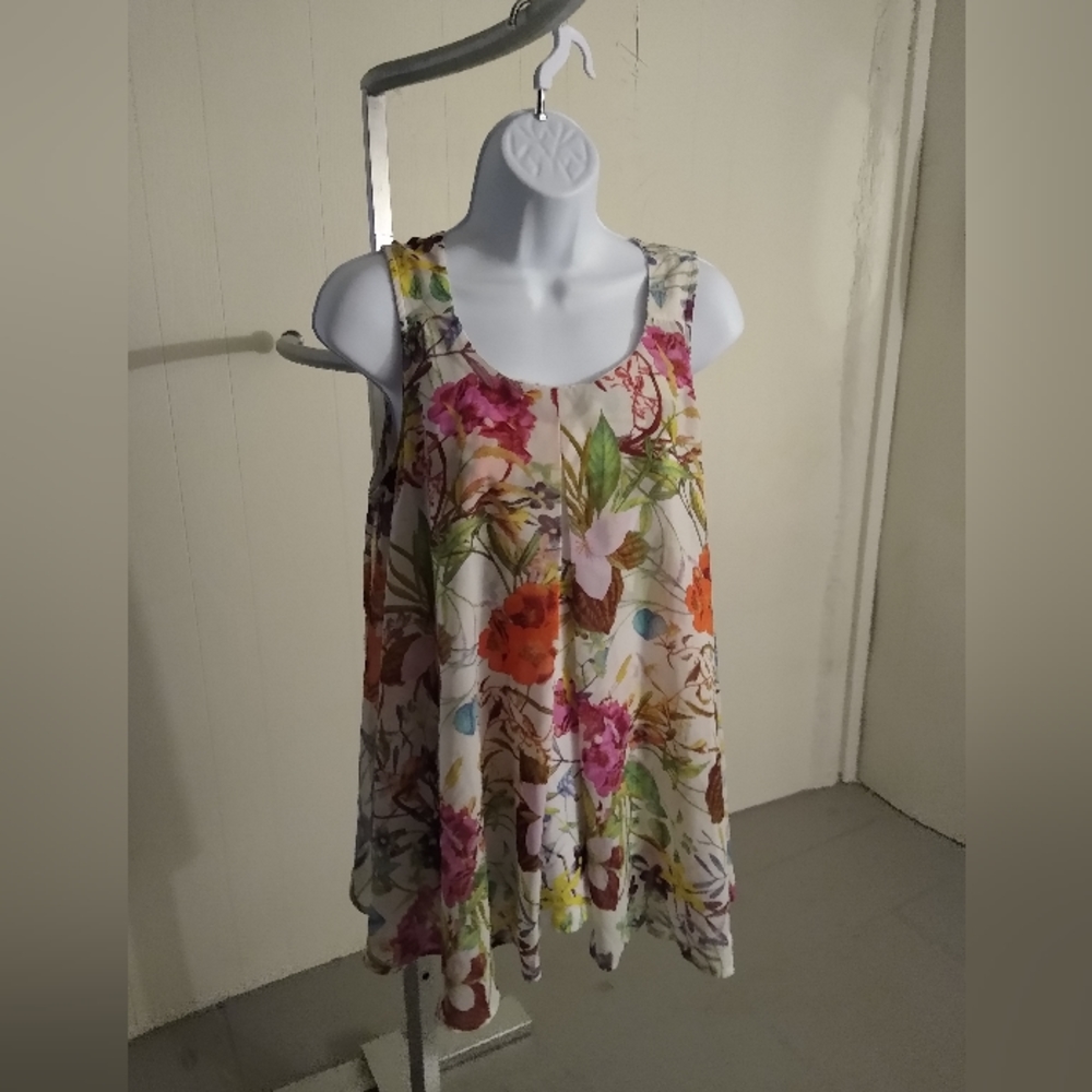 Roz and Ali Floral Print Blouse